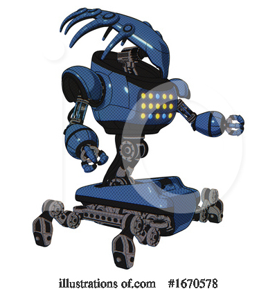 Royalty-Free (RF) Robot Clipart Illustration by Leo Blanchette - Stock Sample #1670578