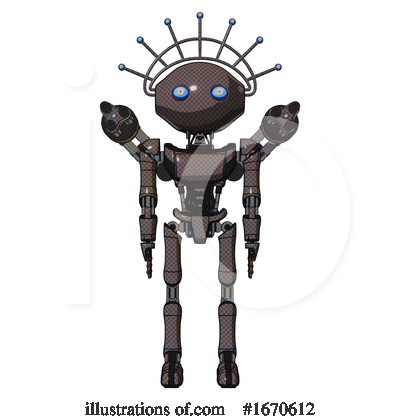 Royalty-Free (RF) Robot Clipart Illustration by Leo Blanchette - Stock Sample #1670612