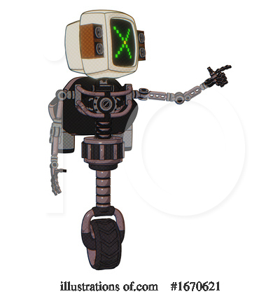 Royalty-Free (RF) Robot Clipart Illustration by Leo Blanchette - Stock Sample #1670621
