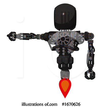 Royalty-Free (RF) Robot Clipart Illustration by Leo Blanchette - Stock Sample #1670626