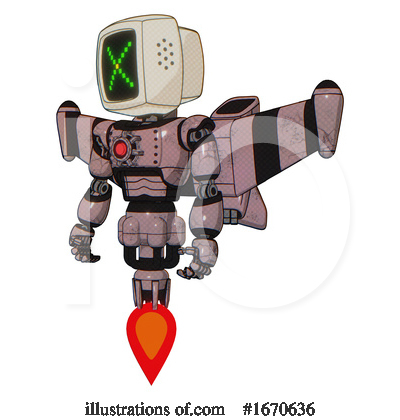 Royalty-Free (RF) Robot Clipart Illustration by Leo Blanchette - Stock Sample #1670636