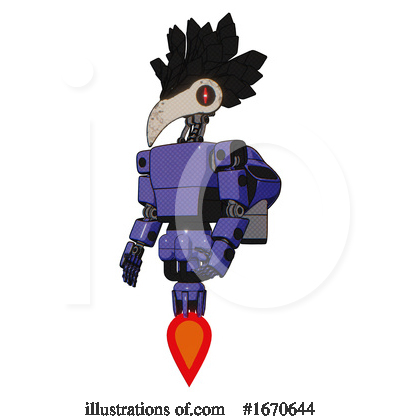 Royalty-Free (RF) Robot Clipart Illustration by Leo Blanchette - Stock Sample #1670644