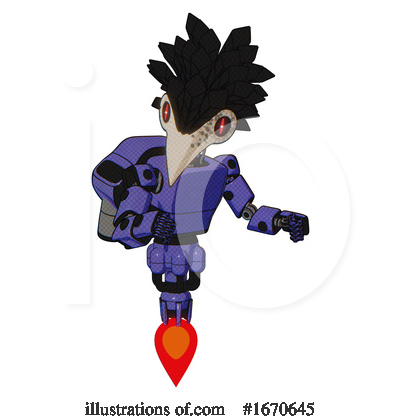 Royalty-Free (RF) Robot Clipart Illustration by Leo Blanchette - Stock Sample #1670645