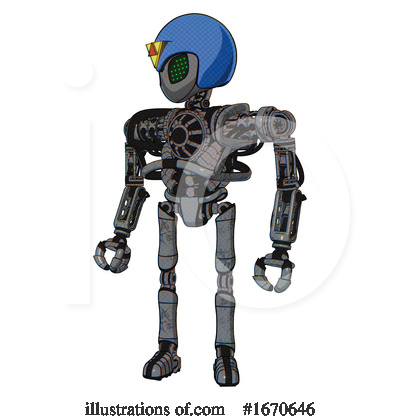 Royalty-Free (RF) Robot Clipart Illustration by Leo Blanchette - Stock Sample #1670646