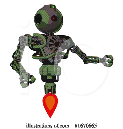 Royalty-Free (RF) Robot Clipart Illustration by Leo Blanchette - Stock Sample #1670665