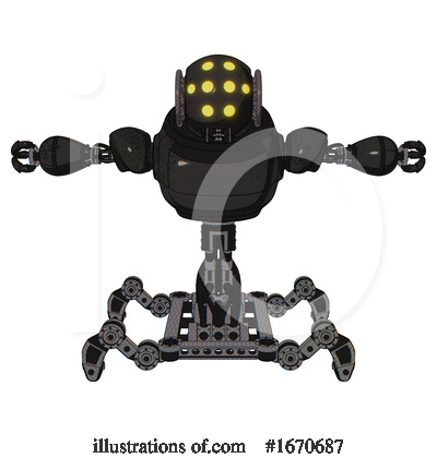 Royalty-Free (RF) Robot Clipart Illustration by Leo Blanchette - Stock Sample #1670687