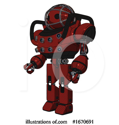 Royalty-Free (RF) Robot Clipart Illustration by Leo Blanchette - Stock Sample #1670691