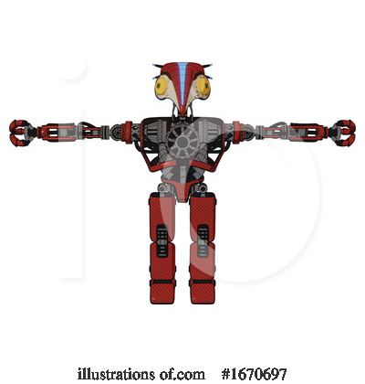 Royalty-Free (RF) Robot Clipart Illustration by Leo Blanchette - Stock Sample #1670697