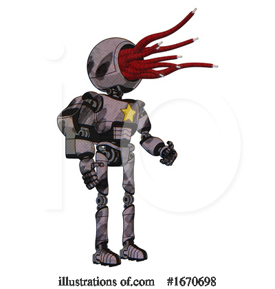 Royalty-Free (RF) Robot Clipart Illustration by Leo Blanchette - Stock Sample #1670698