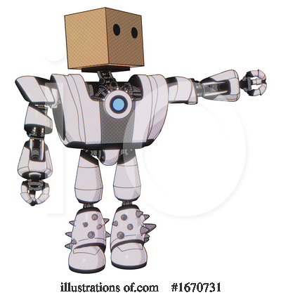 Royalty-Free (RF) Robot Clipart Illustration by Leo Blanchette - Stock Sample #1670731
