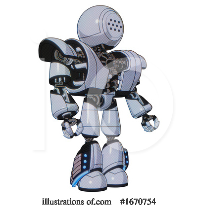 Royalty-Free (RF) Robot Clipart Illustration by Leo Blanchette - Stock Sample #1670754
