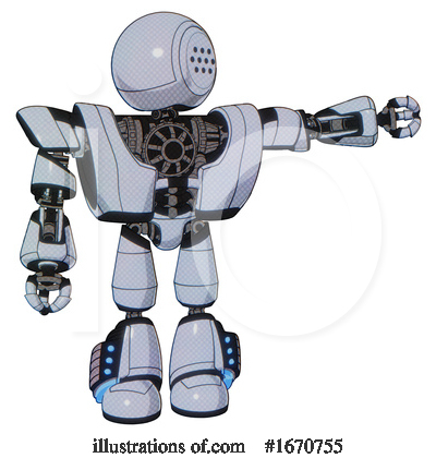 Royalty-Free (RF) Robot Clipart Illustration by Leo Blanchette - Stock Sample #1670755