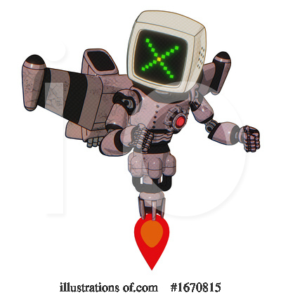 Royalty-Free (RF) Robot Clipart Illustration by Leo Blanchette - Stock Sample #1670815
