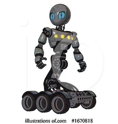 Royalty-Free (RF) Robot Clipart Illustration by Leo Blanchette - Stock Sample #1670818