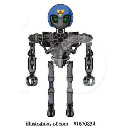 Royalty-Free (RF) Robot Clipart Illustration by Leo Blanchette - Stock Sample #1670834