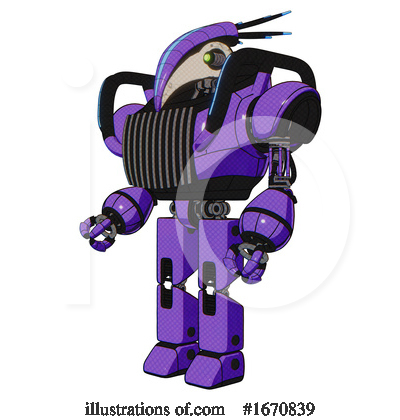 Royalty-Free (RF) Robot Clipart Illustration by Leo Blanchette - Stock Sample #1670839