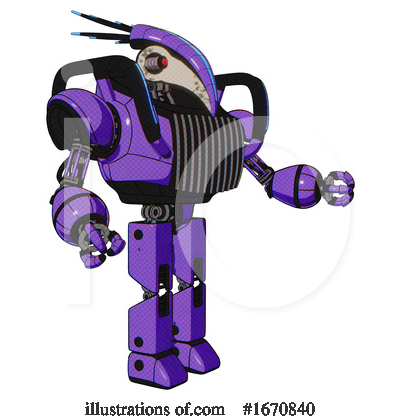 Royalty-Free (RF) Robot Clipart Illustration by Leo Blanchette - Stock Sample #1670840