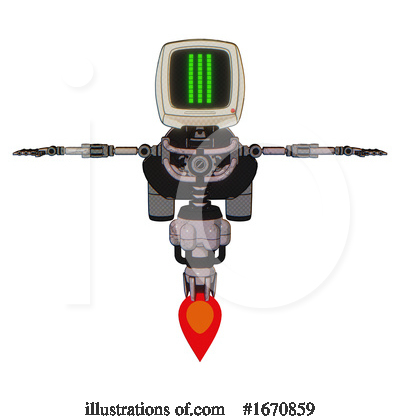 Royalty-Free (RF) Robot Clipart Illustration by Leo Blanchette - Stock Sample #1670859