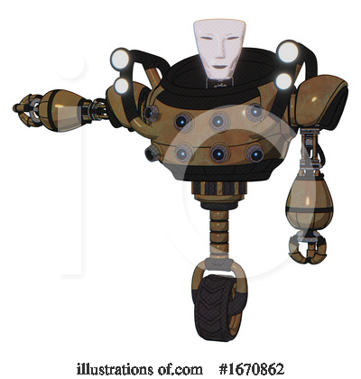 Royalty-Free (RF) Robot Clipart Illustration by Leo Blanchette - Stock Sample #1670862