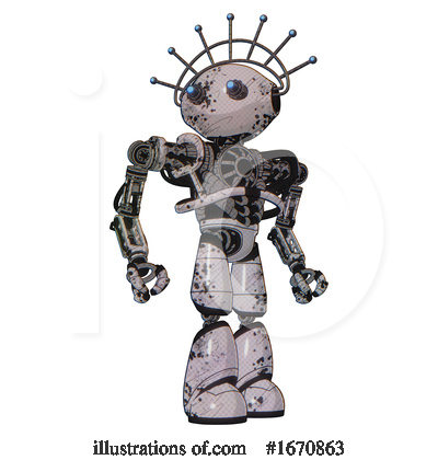 Royalty-Free (RF) Robot Clipart Illustration by Leo Blanchette - Stock Sample #1670863