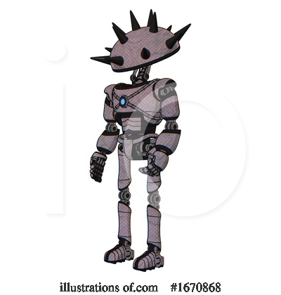 Royalty-Free (RF) Robot Clipart Illustration by Leo Blanchette - Stock Sample #1670868