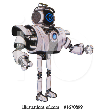 Royalty-Free (RF) Robot Clipart Illustration by Leo Blanchette - Stock Sample #1670899