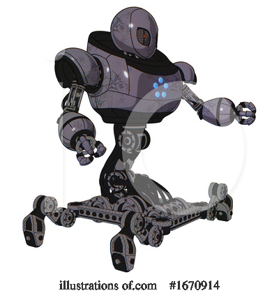 Royalty-Free (RF) Robot Clipart Illustration by Leo Blanchette - Stock Sample #1670914