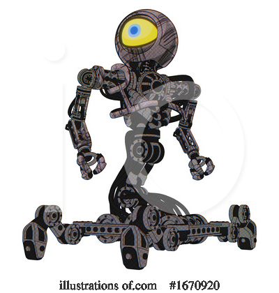 Royalty-Free (RF) Robot Clipart Illustration by Leo Blanchette - Stock Sample #1670920