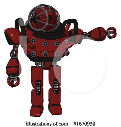Royalty-Free (RF) Robot Clipart Illustration by Leo Blanchette - Stock Sample #1670930