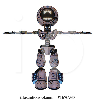Royalty-Free (RF) Robot Clipart Illustration by Leo Blanchette - Stock Sample #1670935