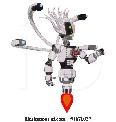 Royalty-Free (RF) Robot Clipart Illustration by Leo Blanchette - Stock Sample #1670937