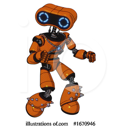 Royalty-Free (RF) Robot Clipart Illustration by Leo Blanchette - Stock Sample #1670946