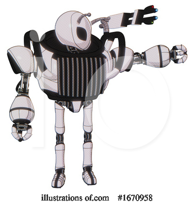 Royalty-Free (RF) Robot Clipart Illustration by Leo Blanchette - Stock Sample #1670958