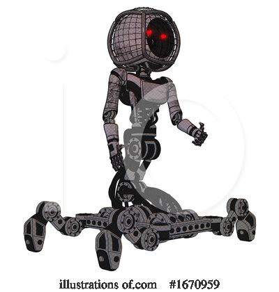 Royalty-Free (RF) Robot Clipart Illustration by Leo Blanchette - Stock Sample #1670959