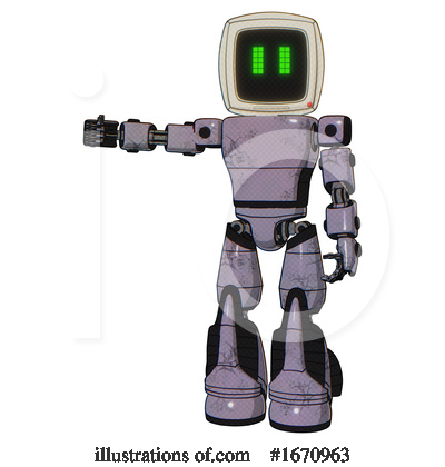 Royalty-Free (RF) Robot Clipart Illustration by Leo Blanchette - Stock Sample #1670963