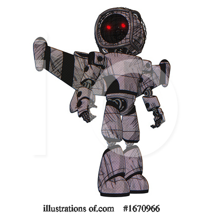 Royalty-Free (RF) Robot Clipart Illustration by Leo Blanchette - Stock Sample #1670966