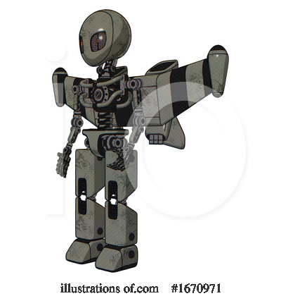 Royalty-Free (RF) Robot Clipart Illustration by Leo Blanchette - Stock Sample #1670971