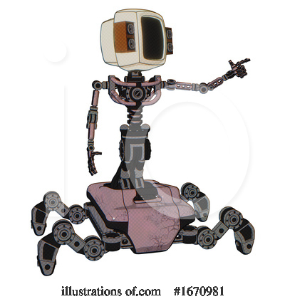 Royalty-Free (RF) Robot Clipart Illustration by Leo Blanchette - Stock Sample #1670981
