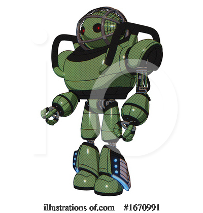 Royalty-Free (RF) Robot Clipart Illustration by Leo Blanchette - Stock Sample #1670991