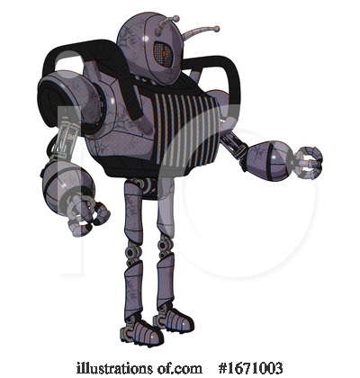 Royalty-Free (RF) Robot Clipart Illustration by Leo Blanchette - Stock Sample #1671003