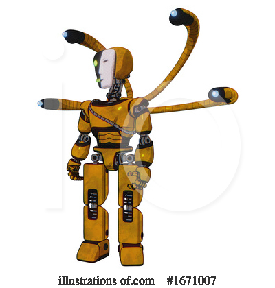 Royalty-Free (RF) Robot Clipart Illustration by Leo Blanchette - Stock Sample #1671007
