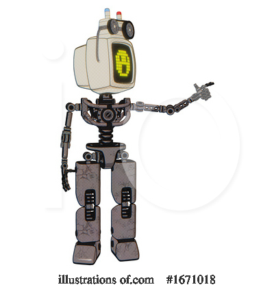 Royalty-Free (RF) Robot Clipart Illustration by Leo Blanchette - Stock Sample #1671018