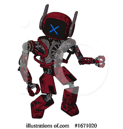 Royalty-Free (RF) Robot Clipart Illustration by Leo Blanchette - Stock Sample #1671020