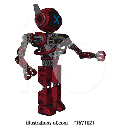 Royalty-Free (RF) Robot Clipart Illustration by Leo Blanchette - Stock Sample #1671021