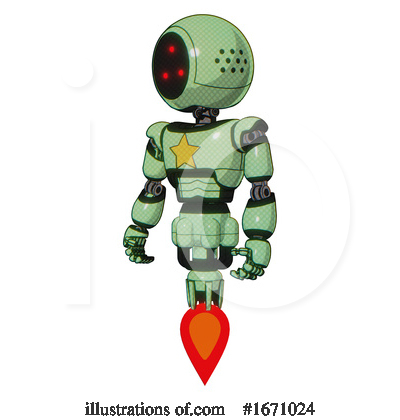 Royalty-Free (RF) Robot Clipart Illustration by Leo Blanchette - Stock Sample #1671024
