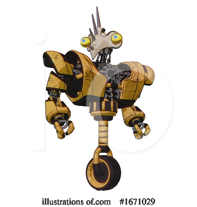 Royalty-Free (RF) Robot Clipart Illustration by Leo Blanchette - Stock Sample #1671029