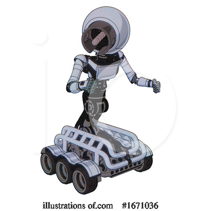 Royalty-Free (RF) Robot Clipart Illustration by Leo Blanchette - Stock Sample #1671036