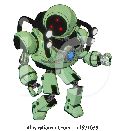 Royalty-Free (RF) Robot Clipart Illustration by Leo Blanchette - Stock Sample #1671039