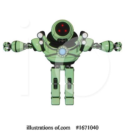 Royalty-Free (RF) Robot Clipart Illustration by Leo Blanchette - Stock Sample #1671040