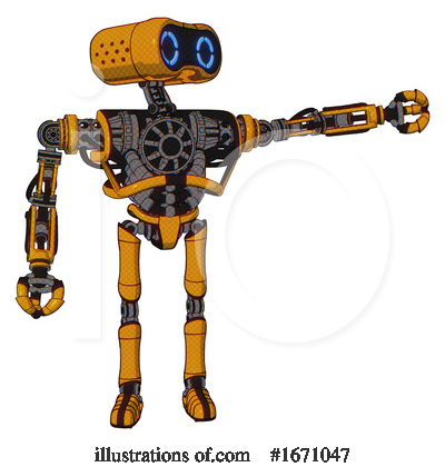 Royalty-Free (RF) Robot Clipart Illustration by Leo Blanchette - Stock Sample #1671047